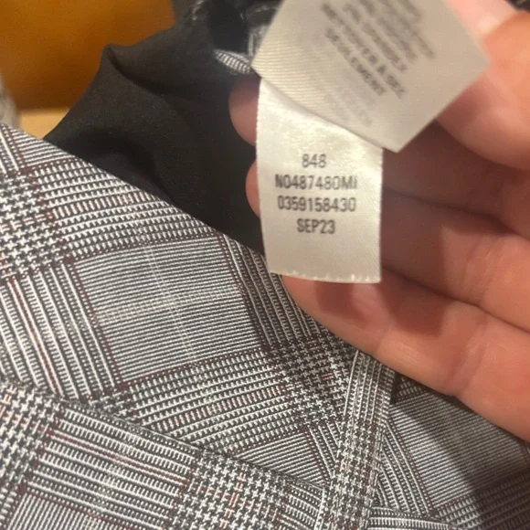 Nordstrom British Plaid High Waist Wide Leg Pants - NWOT - Picture 13 of 14